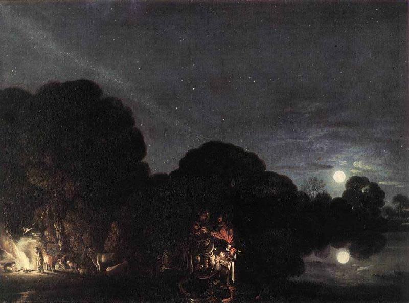 Adam Elsheimer The Flight into Egypt oil painting image